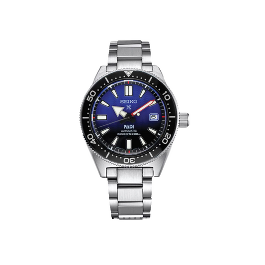 Seiko Prospex Diver Watch Black MEN'S WATCH with blue Dial and Steel Bracelet