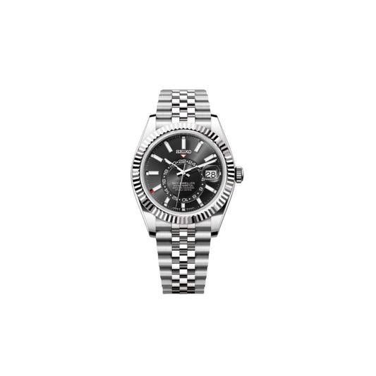 SEIKO MOD SKYDWELLER BLACK MEN'S WATCH