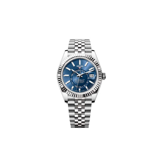 SEIKO MOD SKYDWELLER BLUE MEN'S WATCH