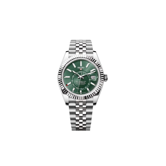 SEIKO MOD SKYDWELLER GREEN MEN'S WATCH