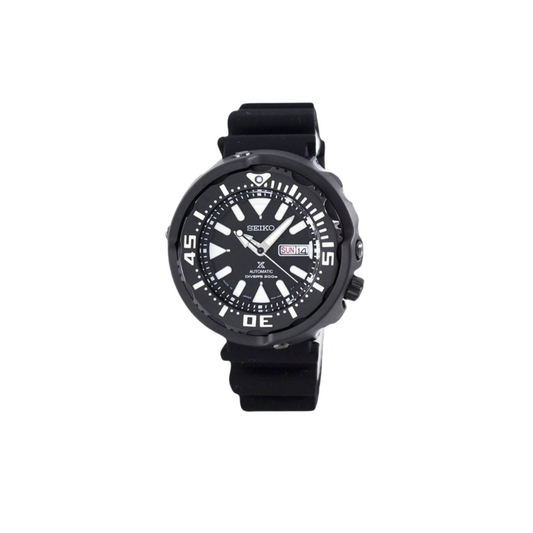 Seiko Prospex Diver Watch Black MEN'S WATCH with black Dial and Rubber Strap